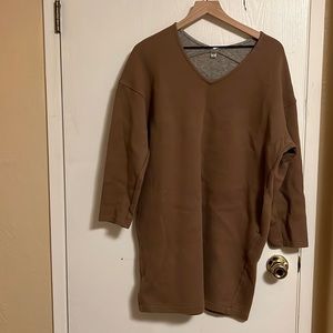 Uniqlo V neck sweatshirt dress.